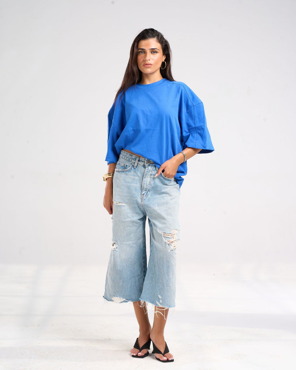 Blue basic t-shirt