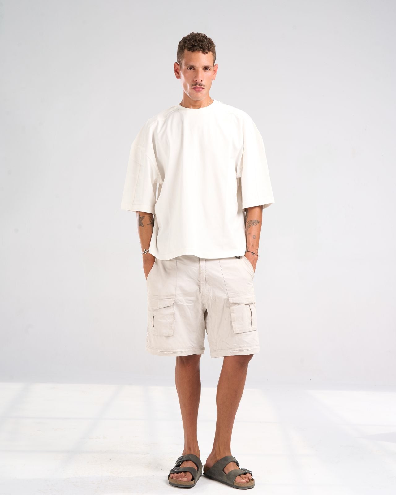 White basic t-shirt