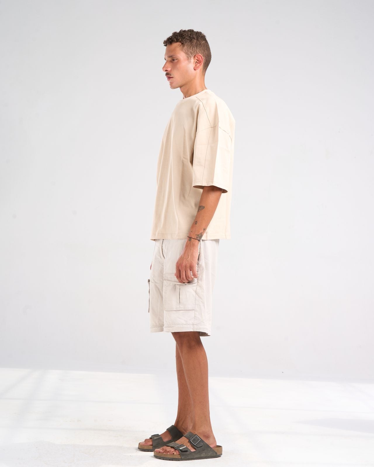 Beige basic t-shirt