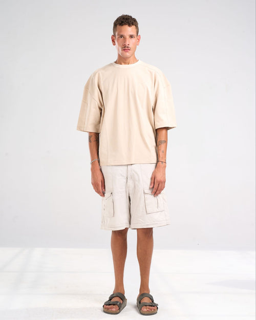 Beige basic t-shirt