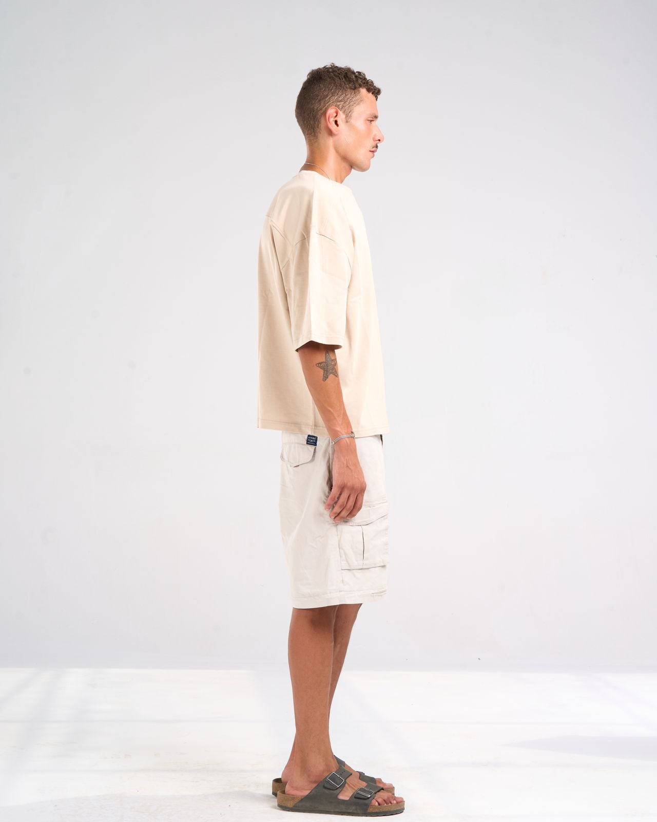 Beige basic t-shirt