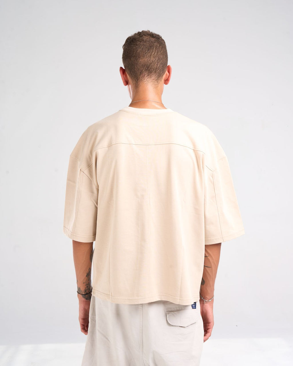 Beige basic t-shirt